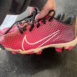 Nike Kids Pink and Black Sneakers